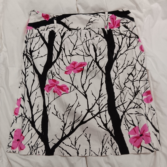 Elements g white skirt with scene of trees painted size 8 - Picture 1 of 7